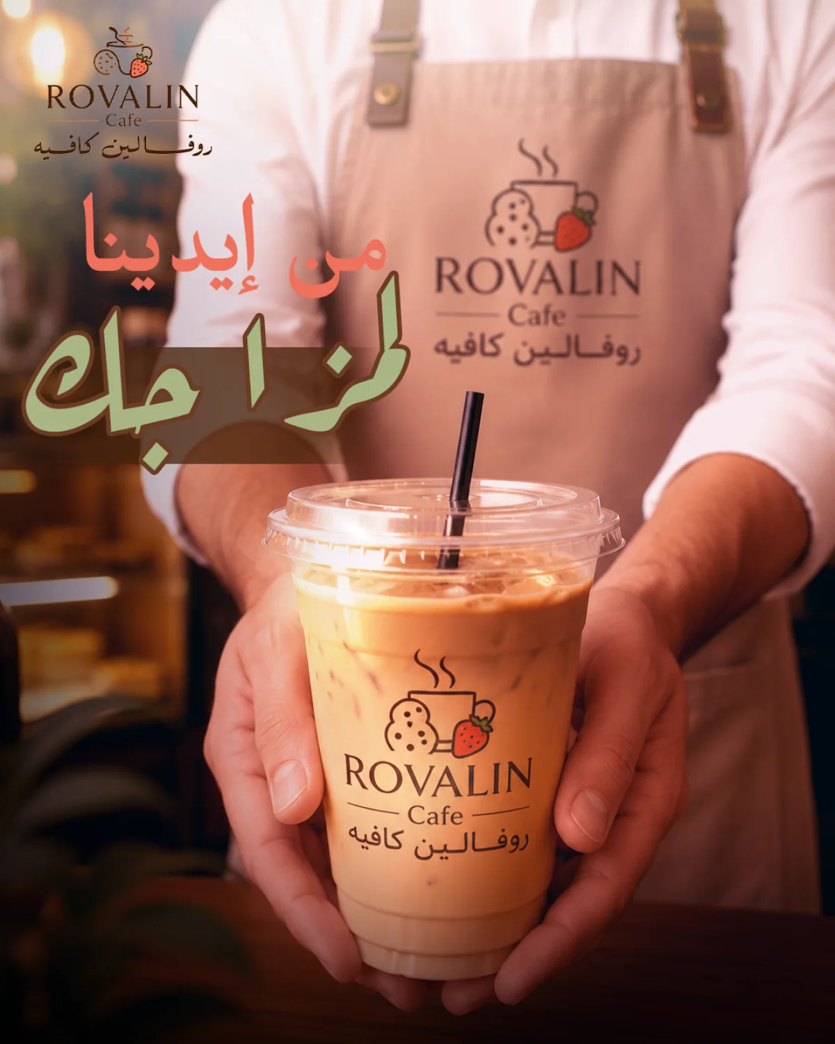 Rovalin Cafe — هوية بصرية وسوشيال ميديا