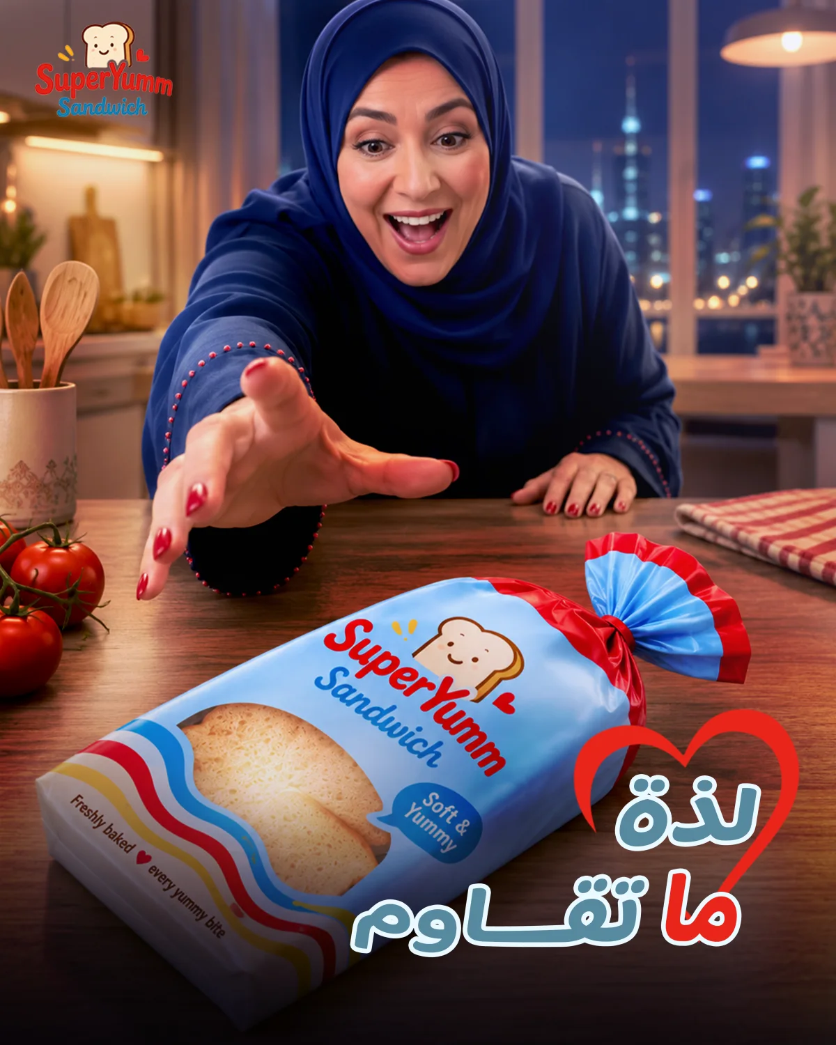 سوبر يم SuperYumm — خبز ساندويتش